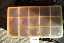 Lapis Lazuli  Lot  15 XL lot  stück    Herz   in Box  TOP
