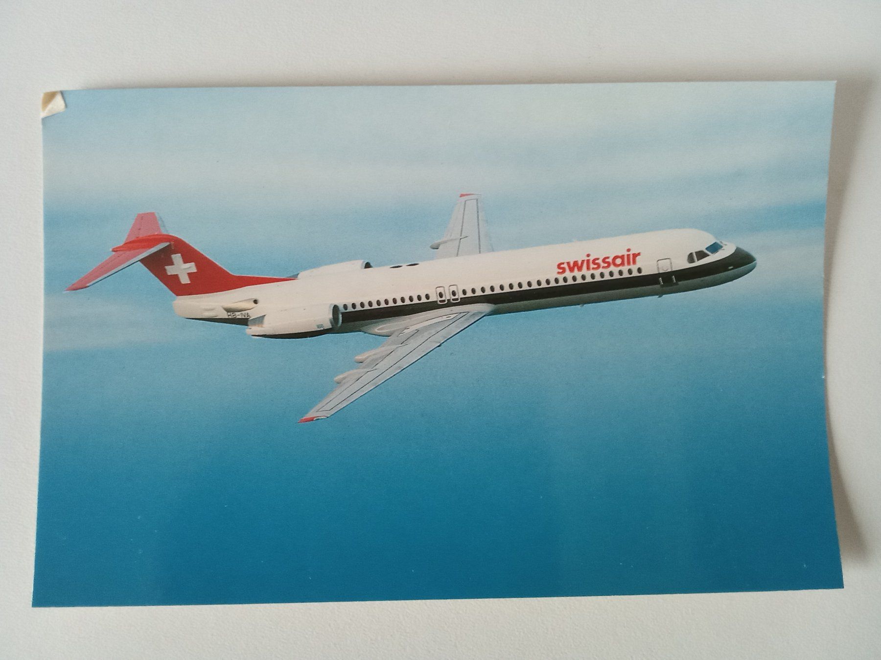 Ansichtskarten: Aviatik 1 Ansichtskarte der Swissair – Gebraucht aus Bilten von Bora3
