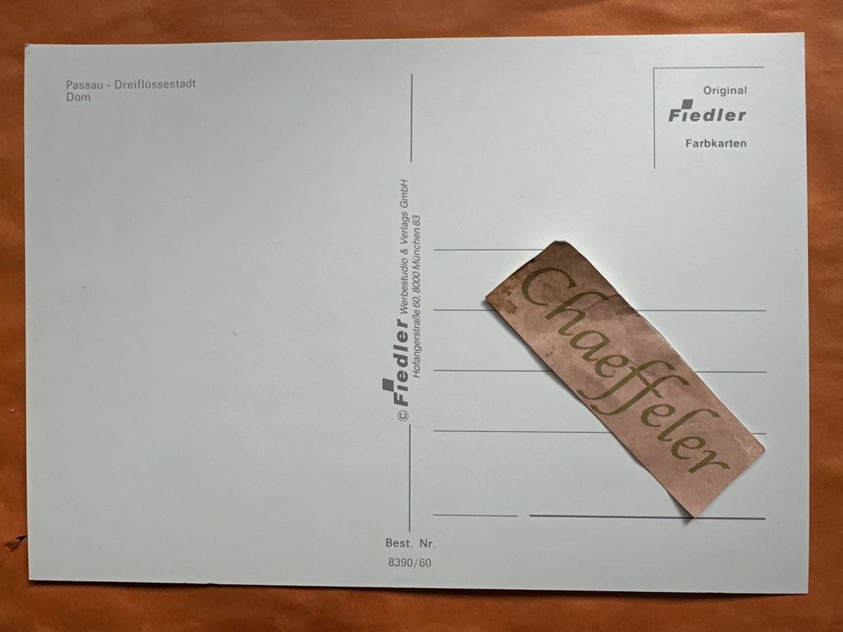 Cartoline postali: Alte Ansichtskarte Passau Dom - Dreiflüssestadt – Usato da Zürich venduto da Chaeffeler 1