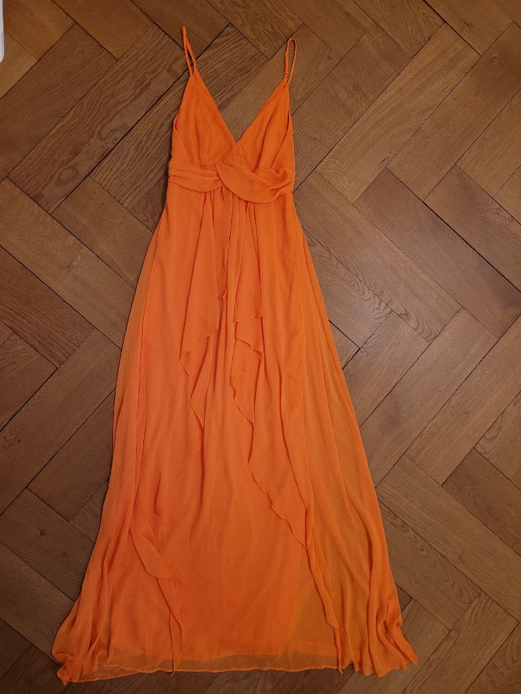 Asos Kleider: Bodenlanges Kleid, orange, ASOS – Gebraucht aus Basel von 3006B_
