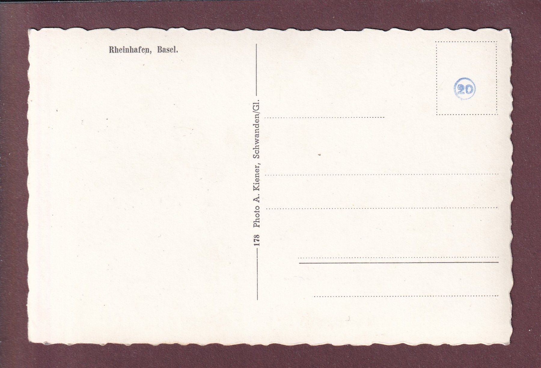 Cartoline postali: BASEL - Rheinhafen – Usato da Pully venduto da nicecards 1