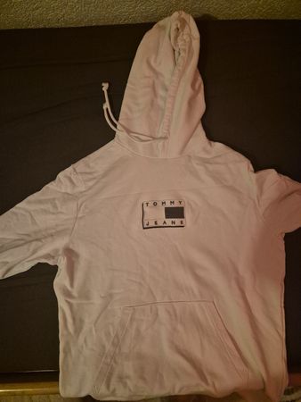 Hoodie Tommy Jeans weiss mit Kapuze Grösse L neuwertig