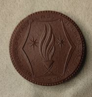 MEISSNER PORZELLANMEDAILLE 1911/1921 UNZ.