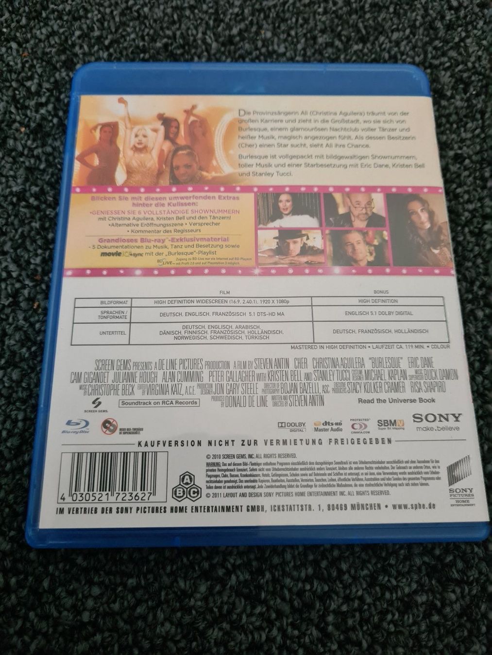 Tutti i DVDs: BURLESQUE – Usato da Ruswil venduto da jan_bxl5 1