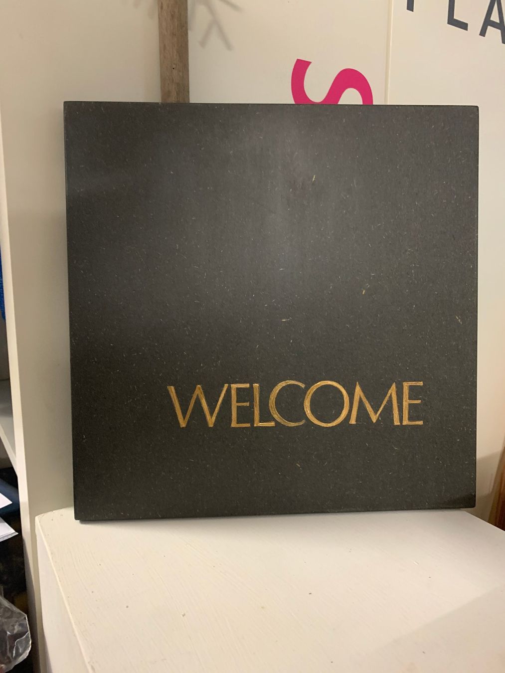 Foto & Immagini: Originelle Holztafel "Welcome" - Unikat - handmade – Nuovo (secondo la descrizione) da St. Gallen venduto da Miousch 3