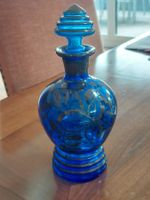 Antike Glas Likör Karaffe mit Silberauflage