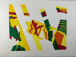 Konrad Hofer war ein Schweizer Maler SERIGRAPHIE SIGNIERT