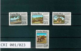 COSTA RICA 4 BRIEFMARKEN JAHRESTAGE