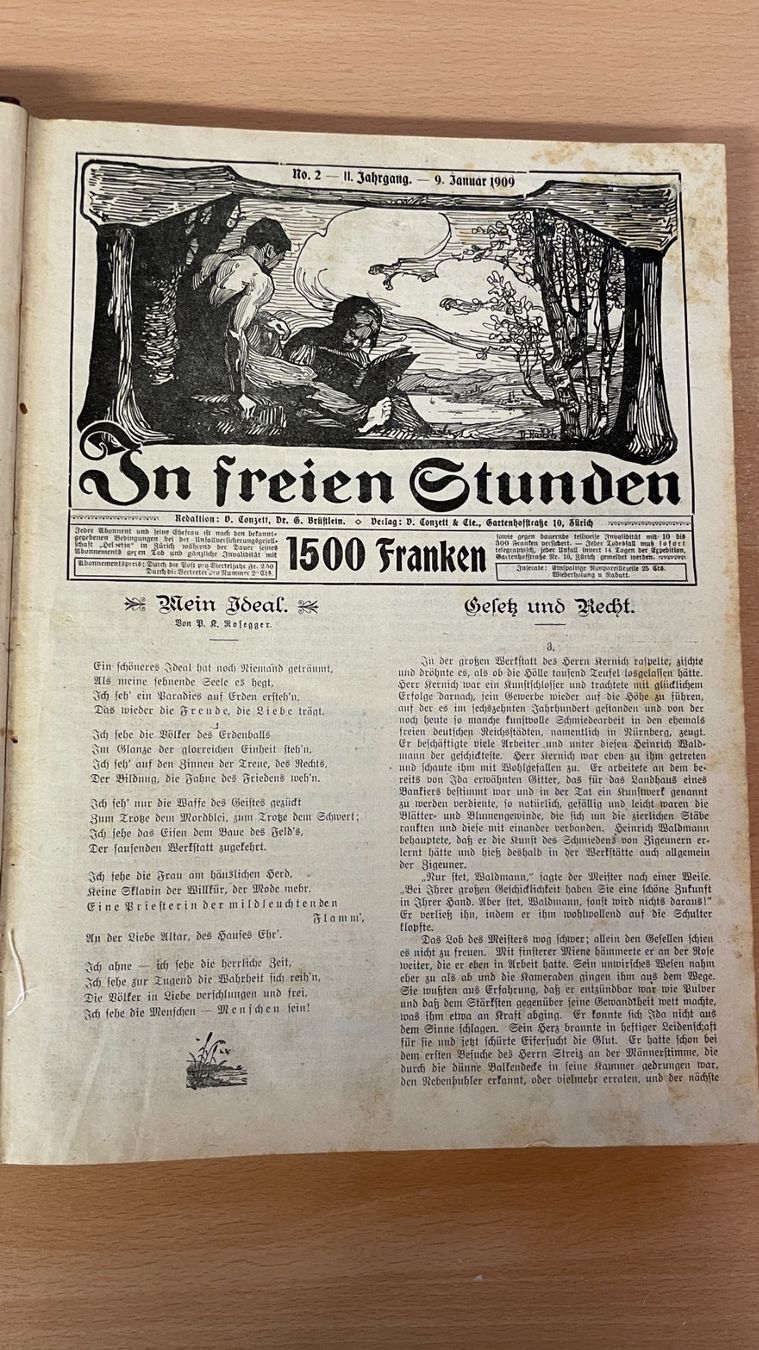 Bücher: In freien Stunden - 1909 – Gebraucht aus Glattfelden von markweb 1