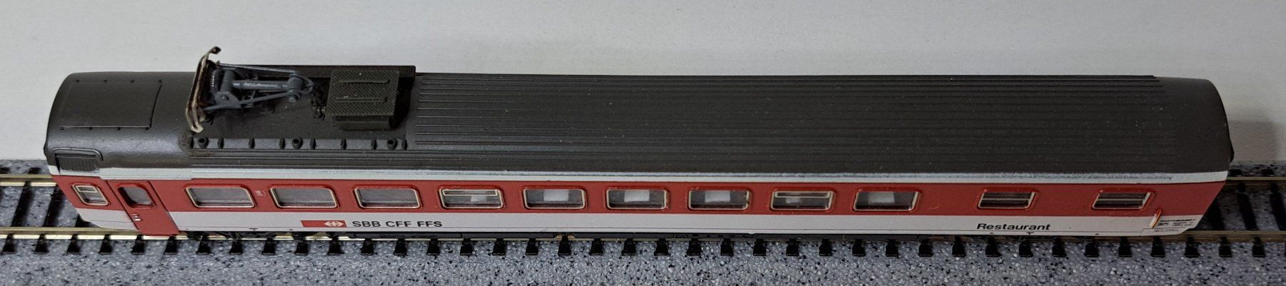 Roco Modellini di ferrovie: SBB CFF FFS Restaurantwagen Roco Spur N – Usato da Salez venduto da rhb-spur-n 4