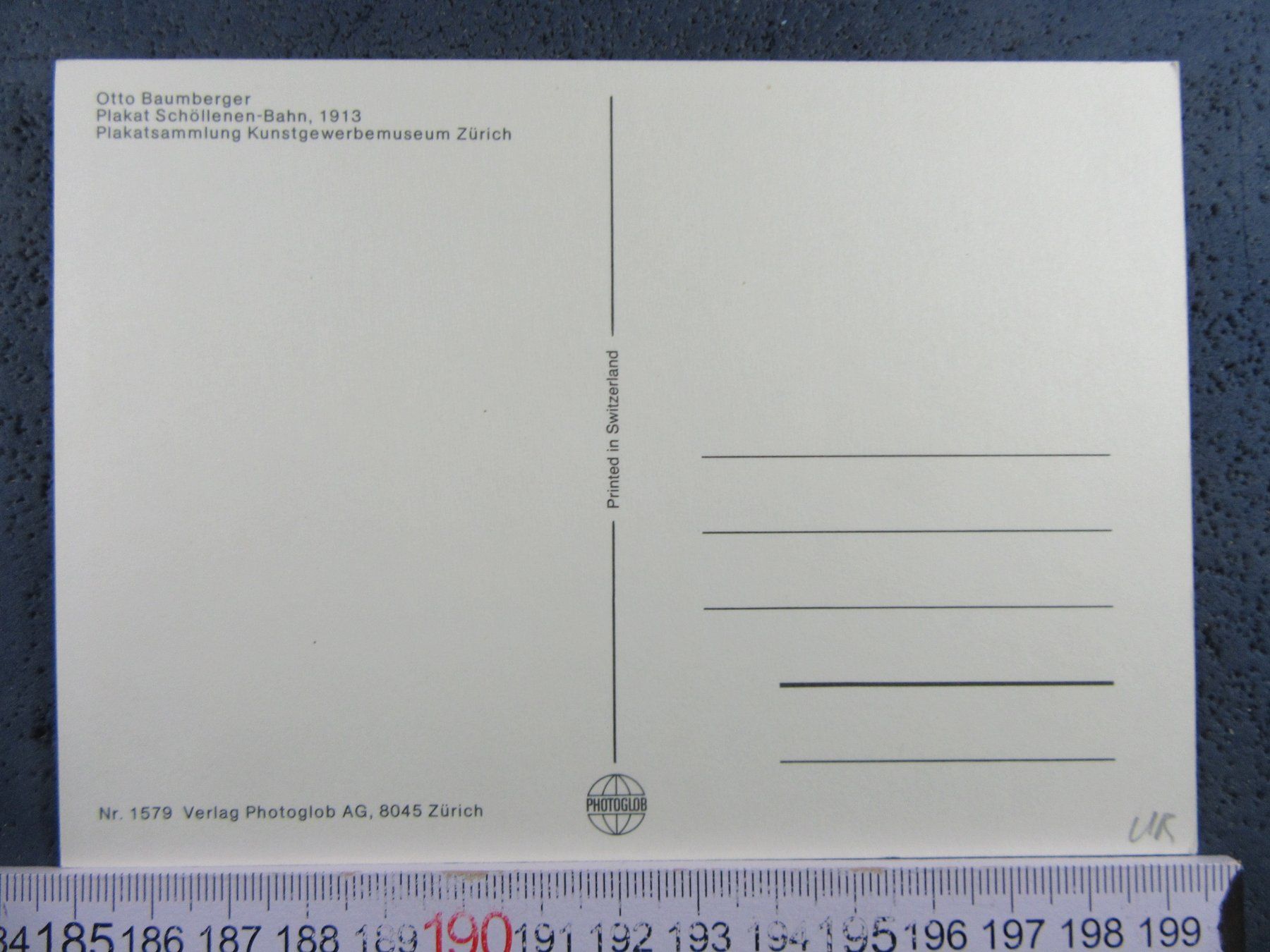 Cartoline postali: SCHÖLLENENBAHN URI AK REPRO 1913 – Usato da Ettingen venduto da Hausi4711 1