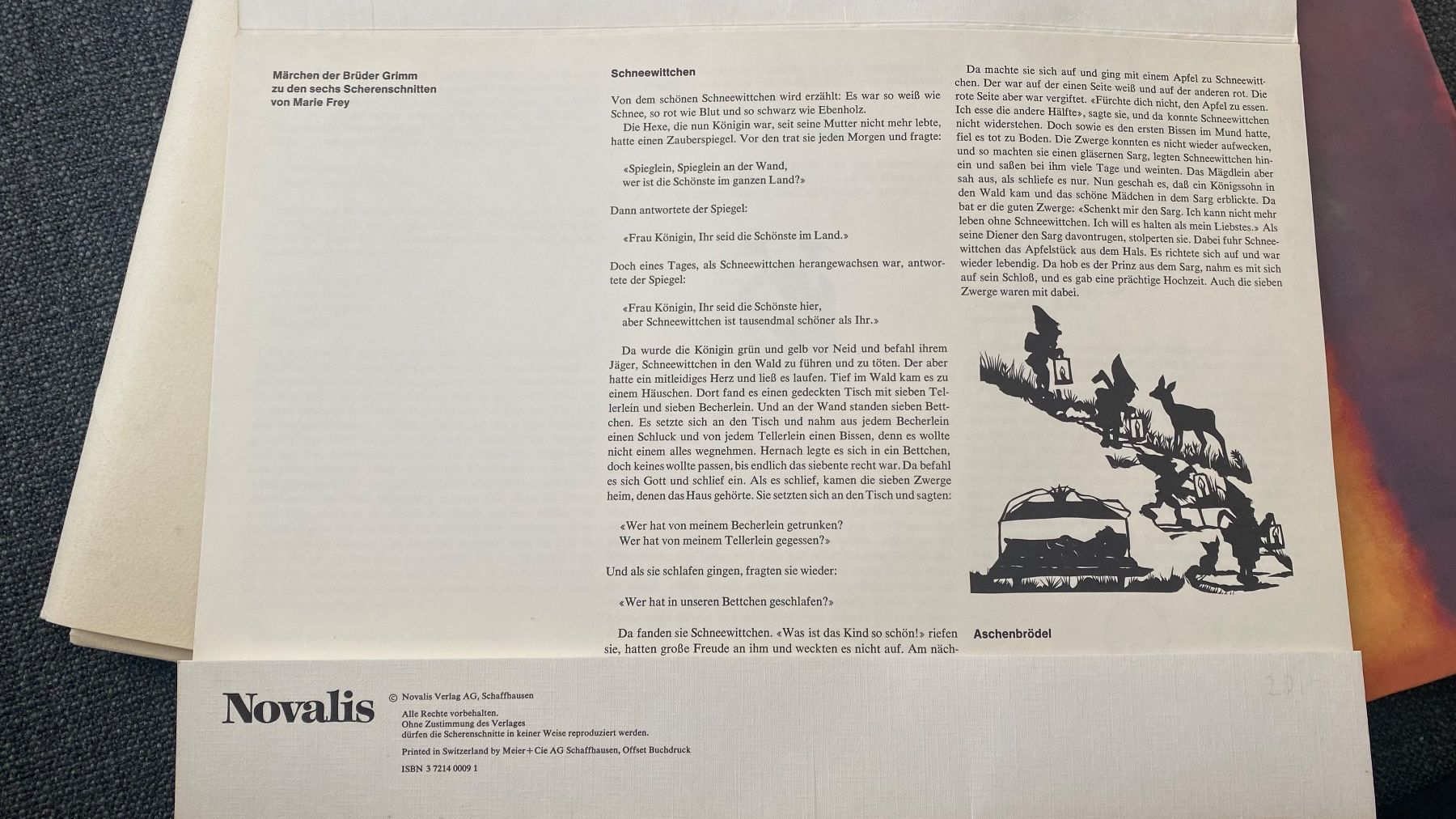 Libri: Sechs Scherenschnitte Marie Frey Gebrüder Grimm – Usato da Bern venduto da Ensadinado 1
