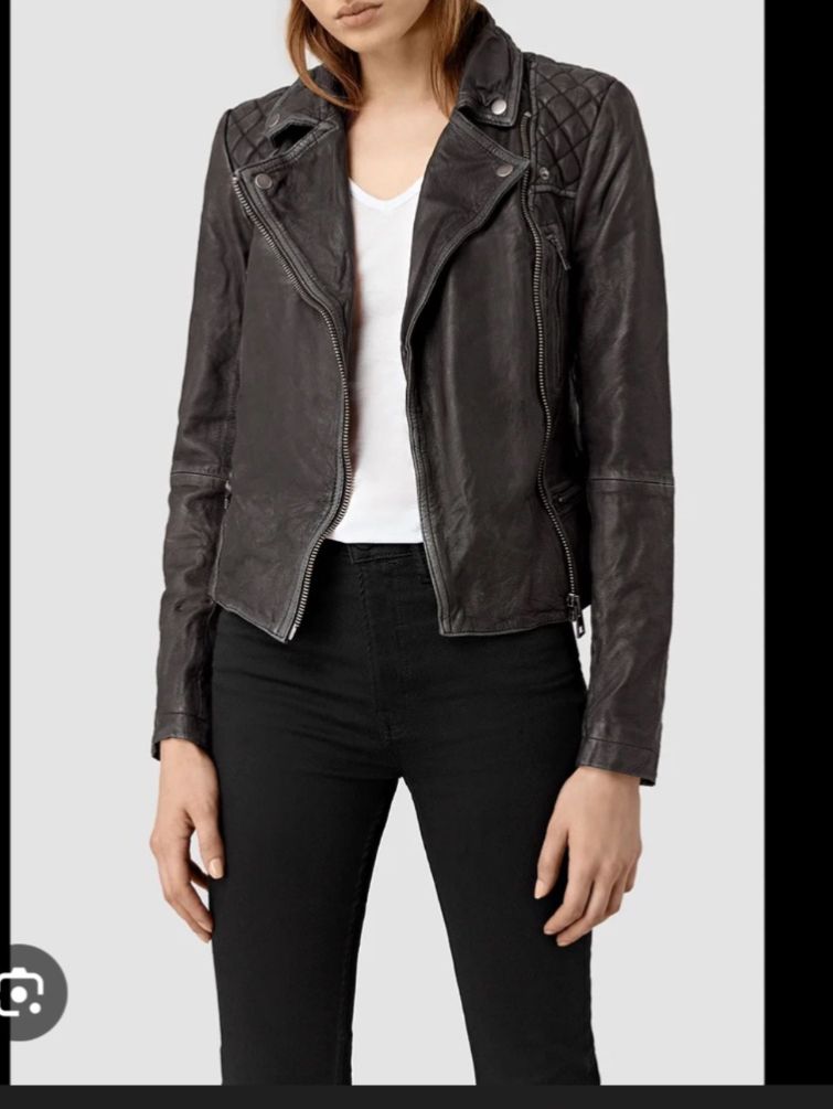 Giacche: All Saints Lederjacke in Schwarz – Usato da Port venduto da lau_pdf5 8