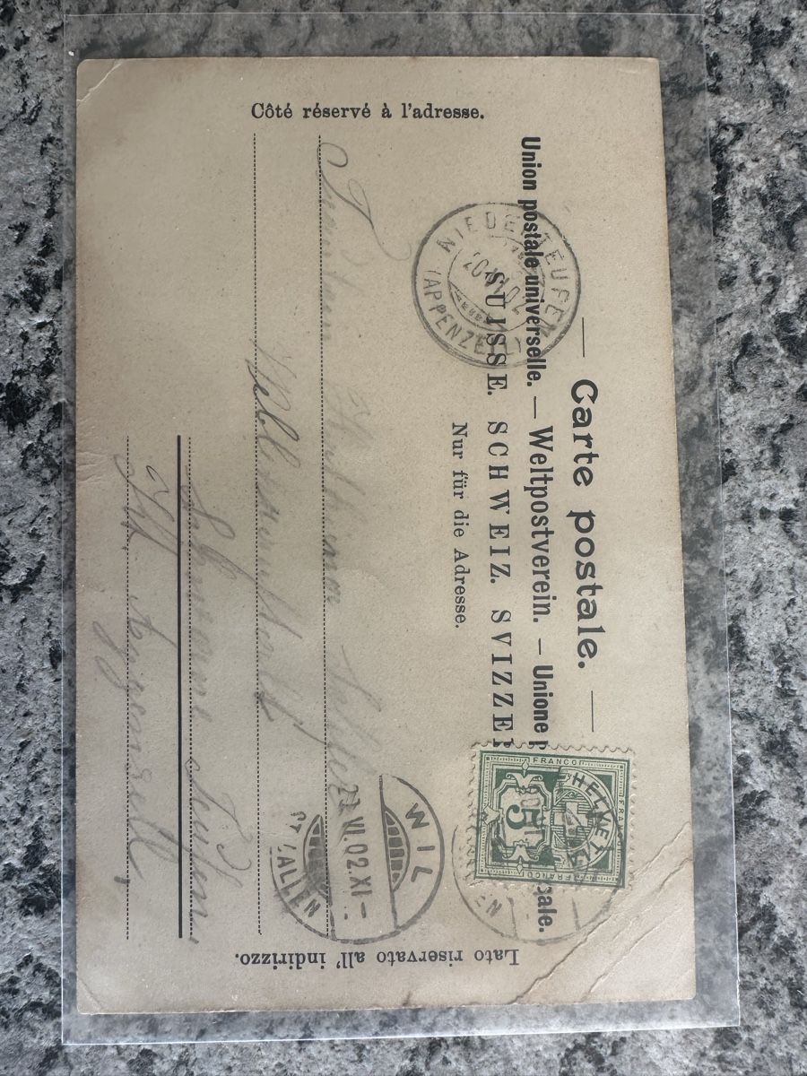 Cartes postales: Wil Litho Bahnüberführung – D'occasion à Wettingen par Phibras 1