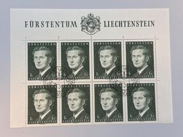 1974 Erbprinz ZNr. 536 im Bogenteil gestempelt
