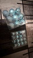 Weihnachtskugeln, hellblau, Glitzer, Baumschmuck, Deko🎄