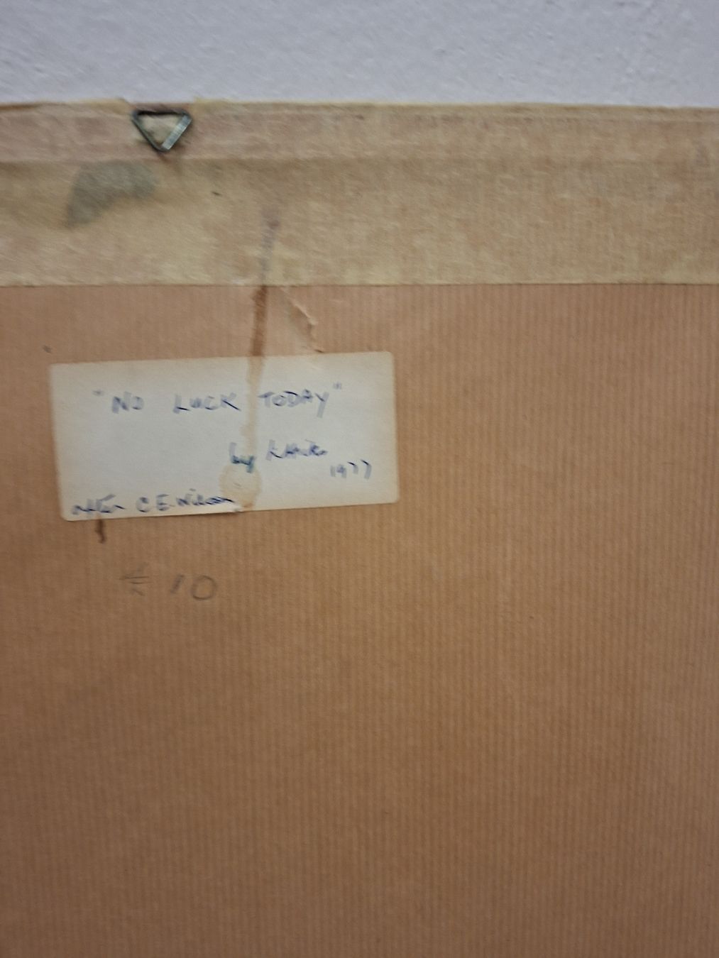Foto & Immagini: Gemälde "No Luck Today" L. Hicks 1977 Ölgemälde – Usato da Olten venduto da Mezopotamya 5