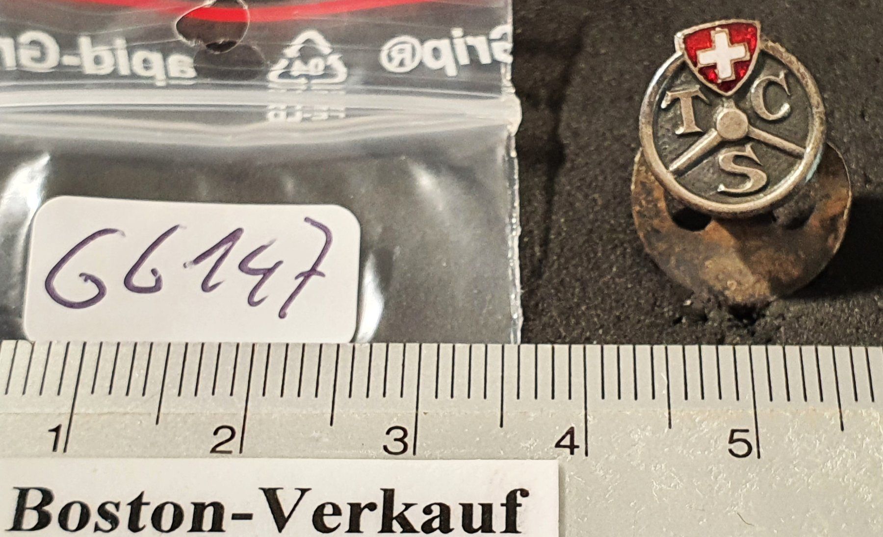 TCS Plaquettes & Badges: GG147 - Alter Reversknopf  TCS – D'occasion à Reinach BL par Boston-Verkauf 2