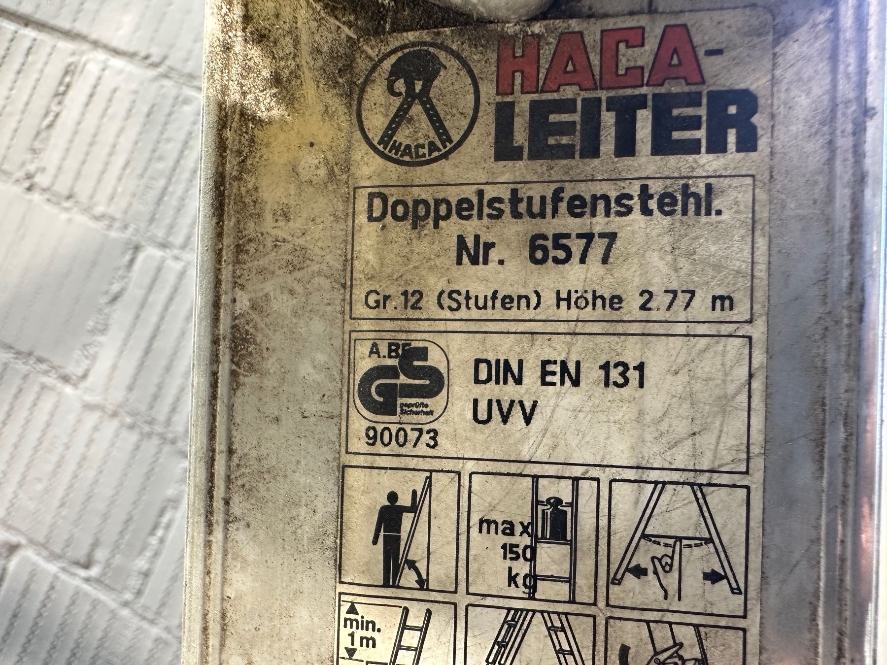 Scale: Top Leiter Haca Leiter, Kaiser & Kraft, Klappleiter, Doppels – Usato da Laufenburg venduto da Sirluger 5