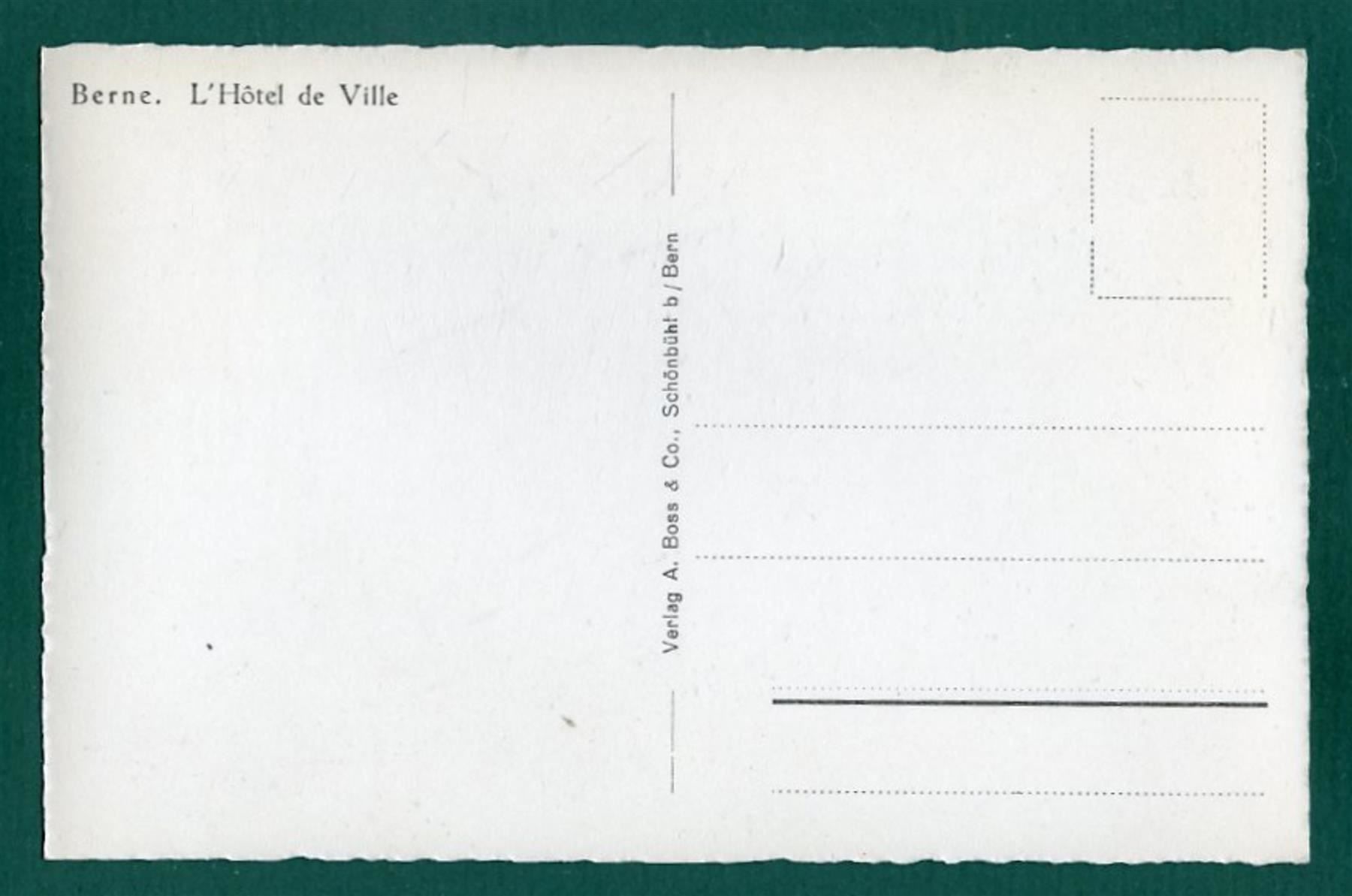 Ansichtskarten: Bern, das Rathaus, ungelaufen, ca. 1950 – Gebraucht aus Sargans von Hausi1951 1