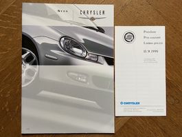 CHRYSLER NEON Prospekt-Konvolut 1999 f. MY 2000 brochure lot