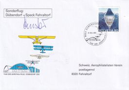 Tag d. Aerophilatelie 2002 (Dübendorf), Sonderflug, OU Pilot