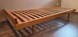 2 Stück Bettstatt Massivholz 193x90 cm