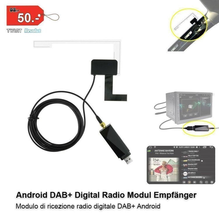 DAB+ Empfänger Android Autoradio USB