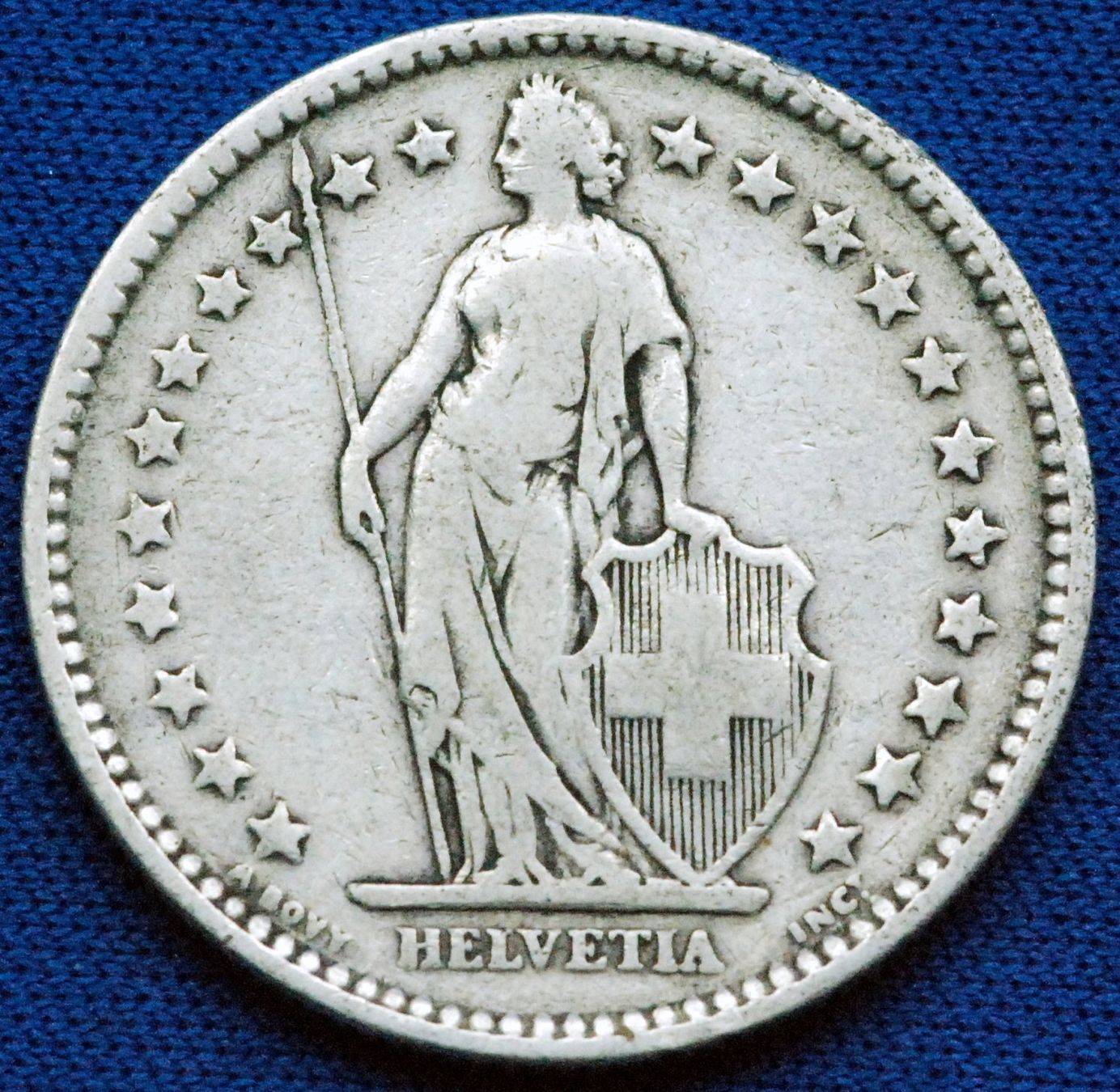 Tutti le monete: Silberner 2.- Jahrgang 1886 – Usato da Mühlethal venduto da sowato 1