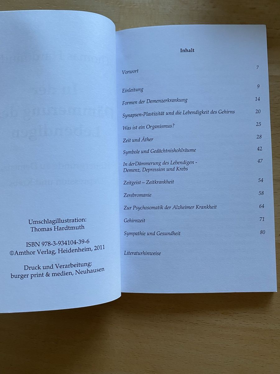 Libri: In der Dämmerung des Lebendigen - Thomas Hardtmuth – Usato da Schwarzenburg venduto da Michellu 4