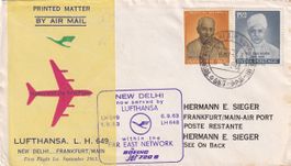 Erstflug Lufthansa New Delhi - Frankfurt 1963