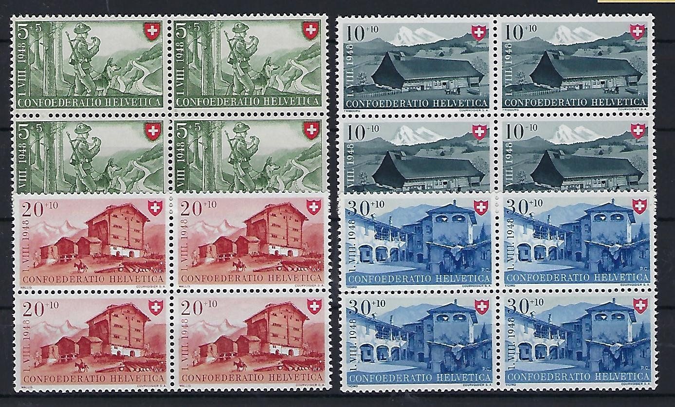 Tutti i francobolli: 1942  Patria Viererblocks postfrisch 14075 – Usato da Lunden venduto da Animus999