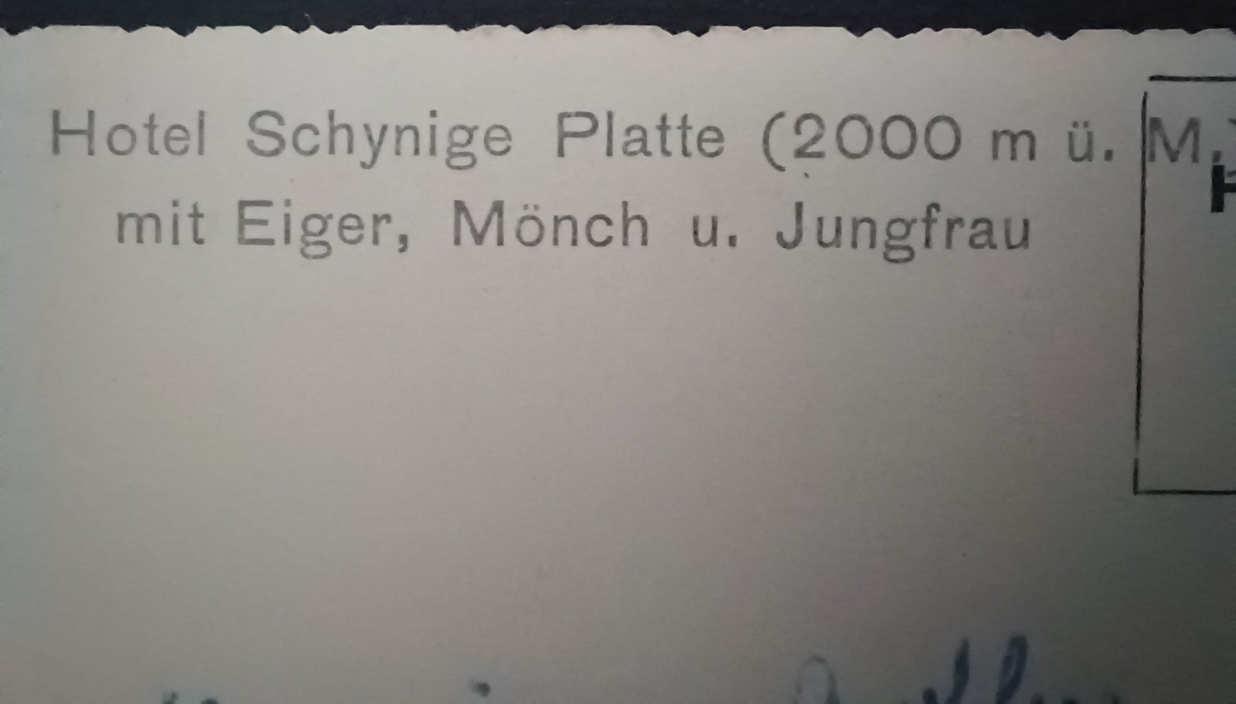 Cartoline postali: BE, Schynige Platte , Berner Oberland, 1956 – Usato da Aarau Rohr venduto da mgvw 1