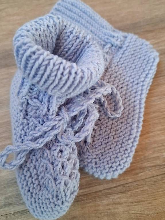 Chaussures garçon: Babyschühchen gestrickt 6-9 Mt – Neuf avec emballage d'origine à Lenk im Simmental par LONdon2014 4