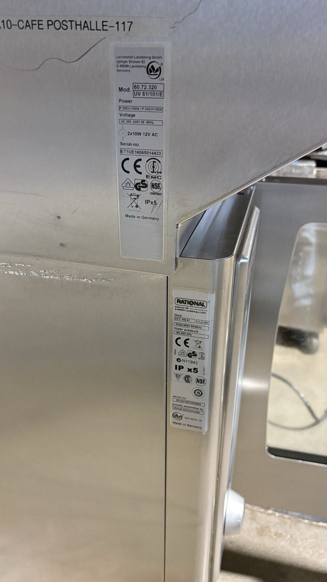 Rational Forni: Kombi-Dampfgarer RATIONAL 6-1/1 – Usato da Wohlen AG venduto da Moh80 9