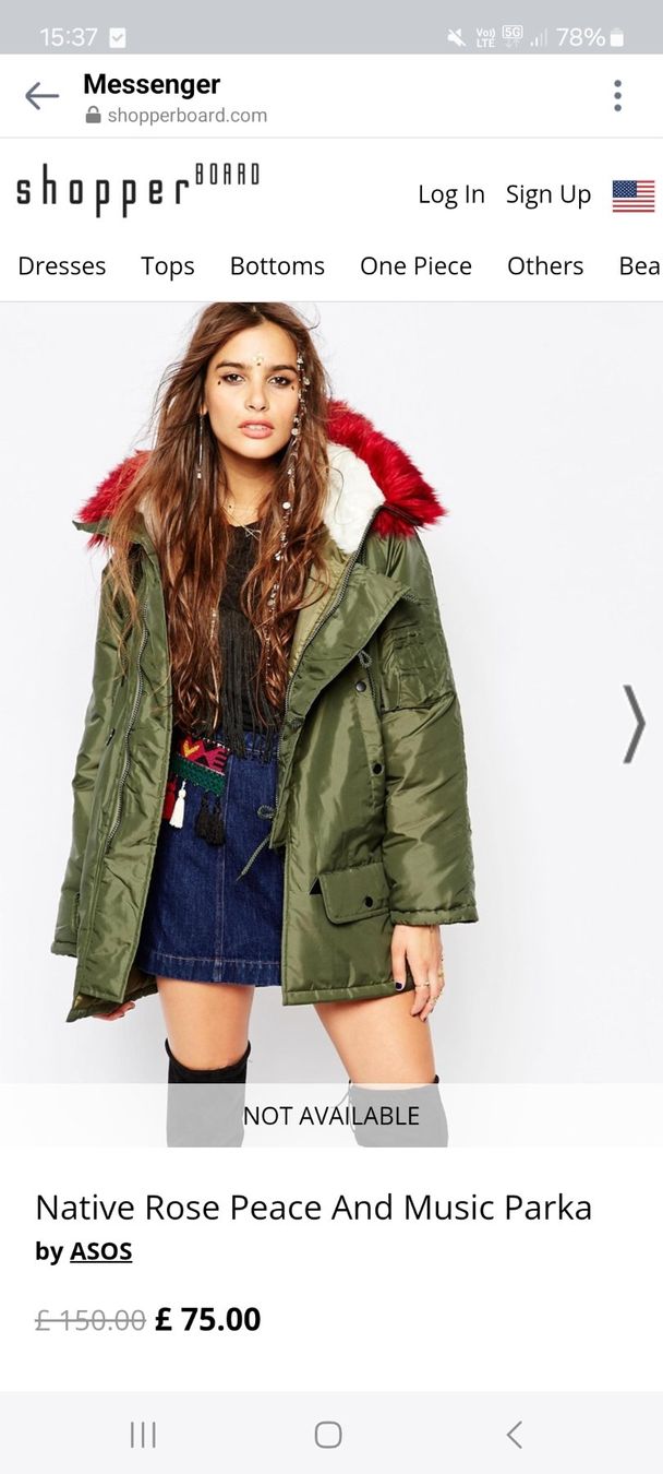 Jacken: Native Rose Peace And Music Parka – Gebraucht aus Saas Grund von IvanaXY 3