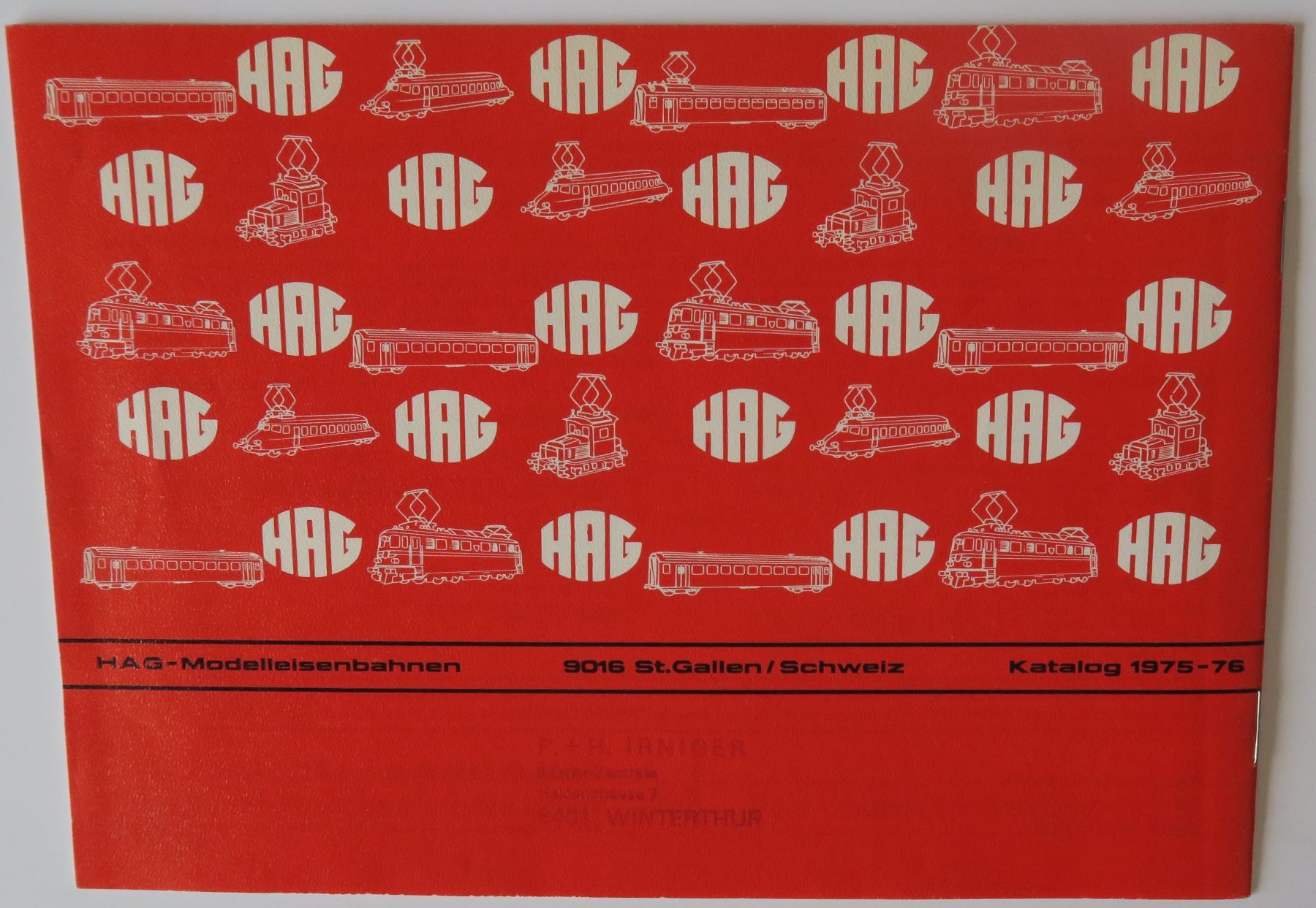 Hag Modellini di ferrovie: Hag Katalog 1975 - 76 – Usato da Seuzach venduto da Knucklehead1200 1