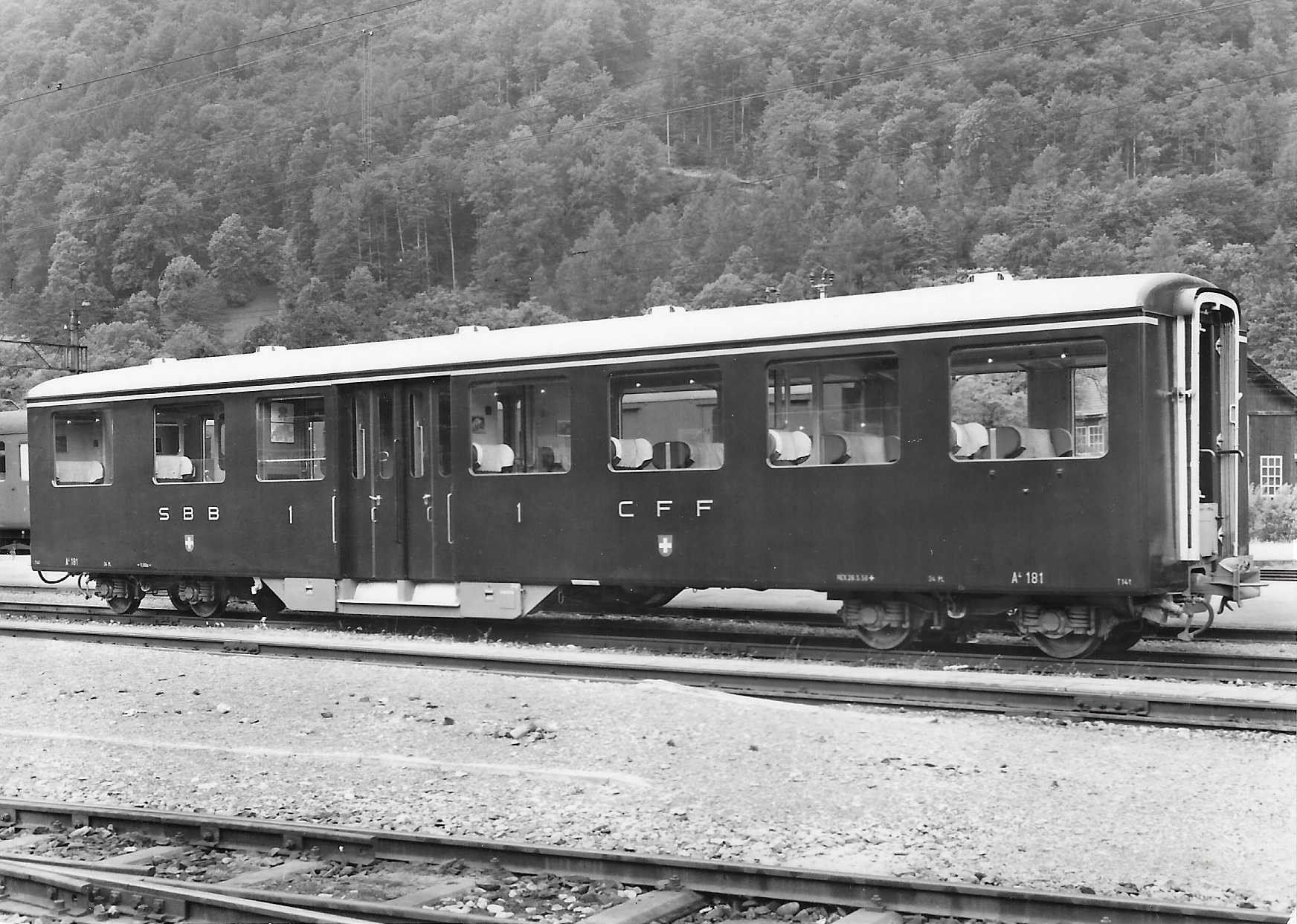 Ansichtskarten: Brünig-Leichtstahlwagen A 181-183 – Neu (gemäss Beschreibung) aus Rothrist von Stranglehold