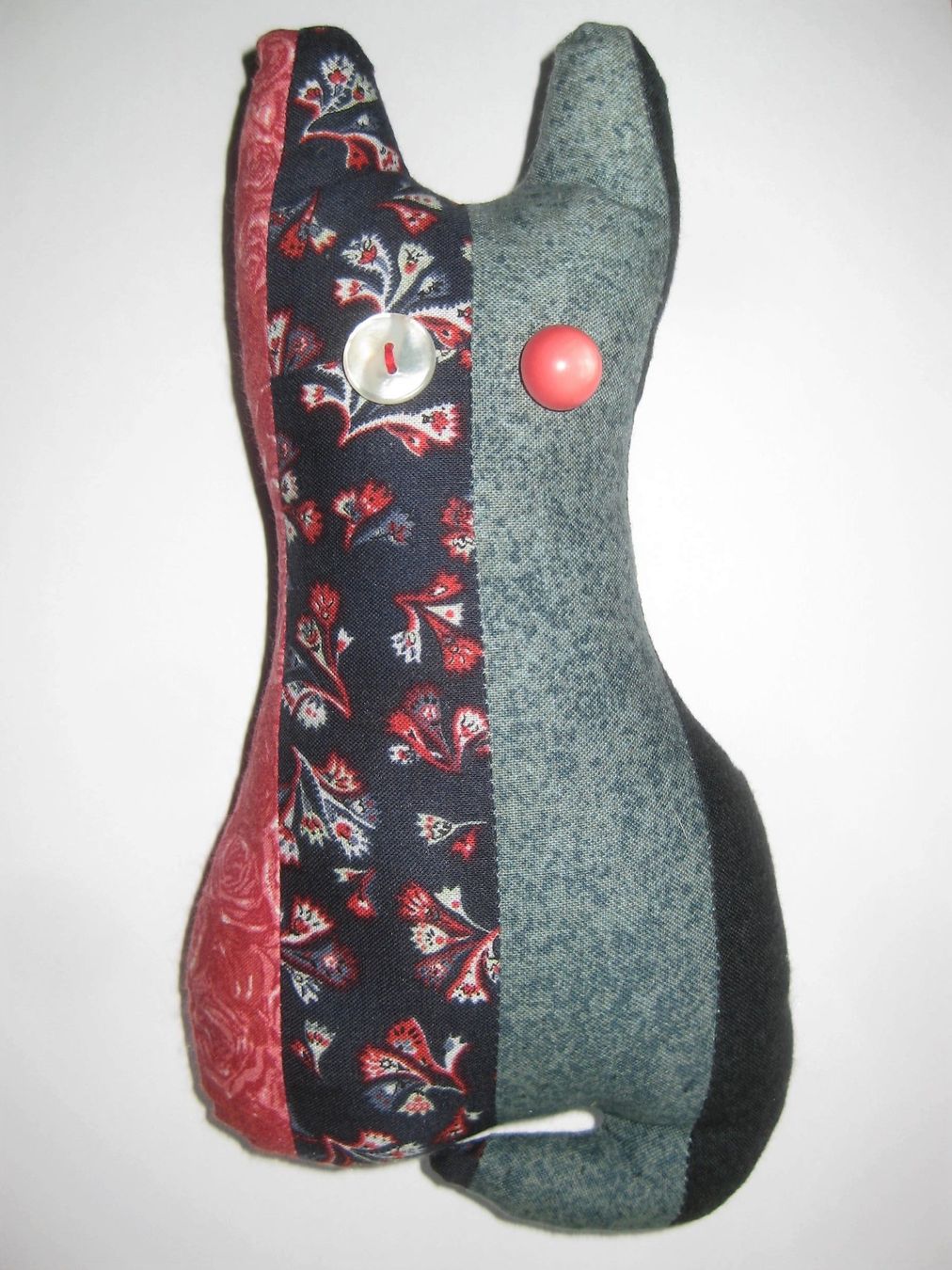 Cuscini: Nadelkissen Katze, Patchwork Handarbeit – Nuovo (secondo la descrizione) da Kriens venduto da Kraeutergarten