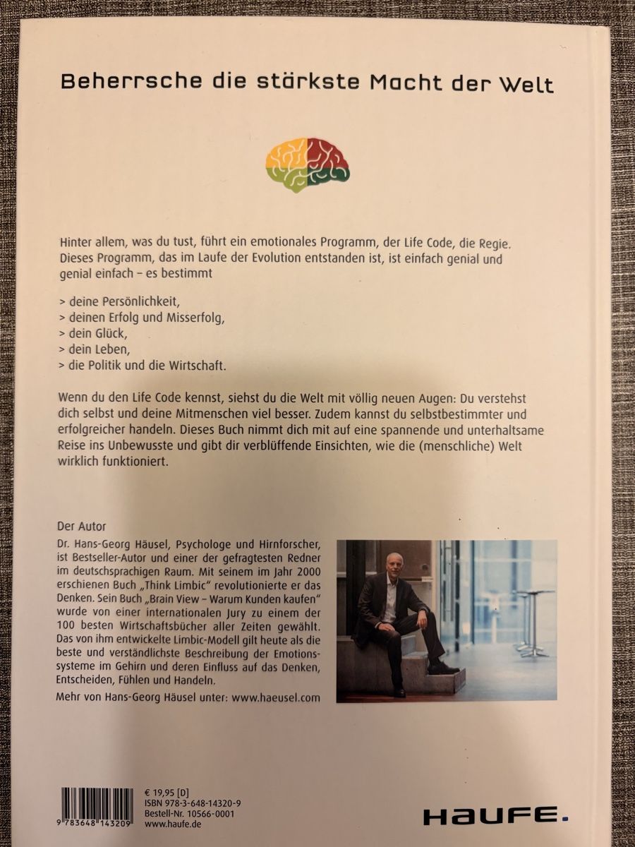Bücher: Häusel: Emotional Boosting & Life Code - 2 Top Bücher! – Neu (gemäss Beschreibung) aus Breitenbach von Alice_xy 3