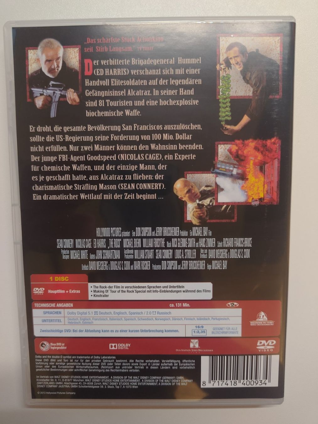 Tutti i DVDs: The Rock - Entscheidung auf Alcatraz – Usato da Liestal venduto da Kratzilla 2