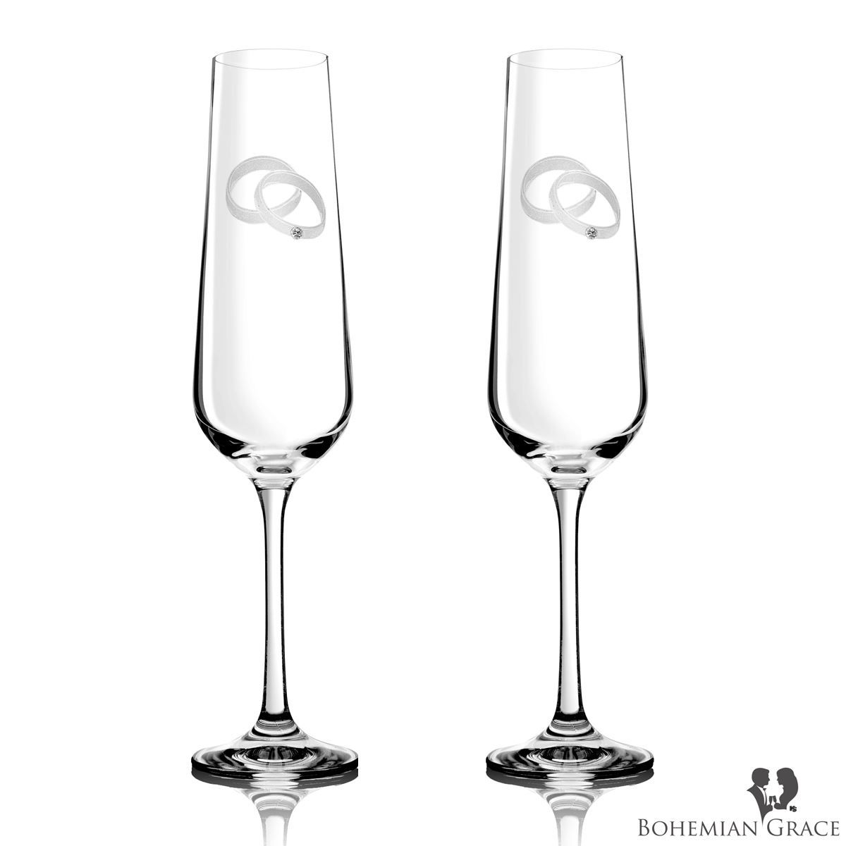 Bicchieri: Sektglas AGAPE 2 Stk, Bohemian Grace – Nuovo e nell'imballaggio originale da Wettingen venduto da kochshop