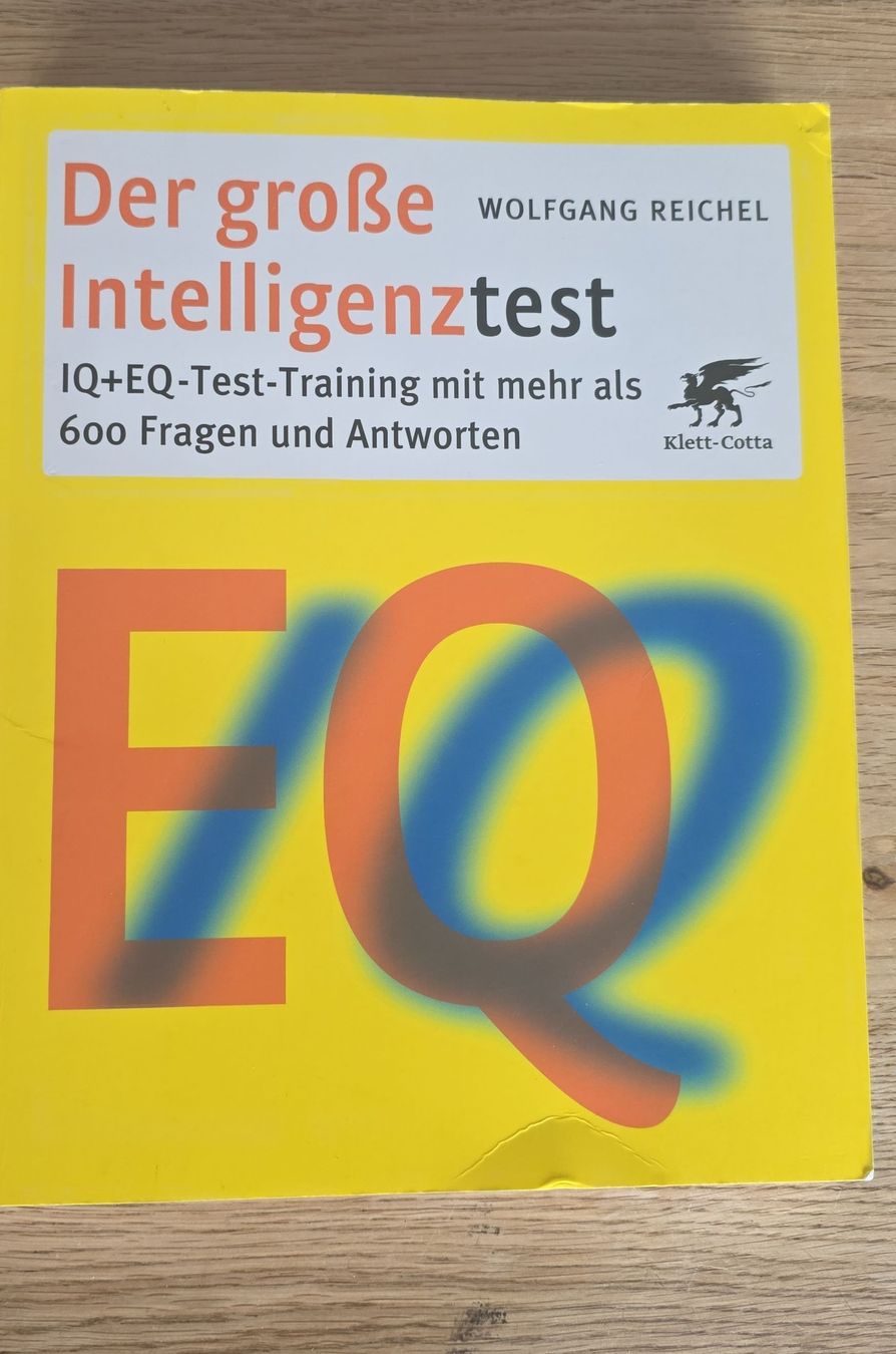 Bücher: Buch: Der grosse Intelligenztest Wolfgang Reichel – Gebraucht aus Wettingen von dlililou