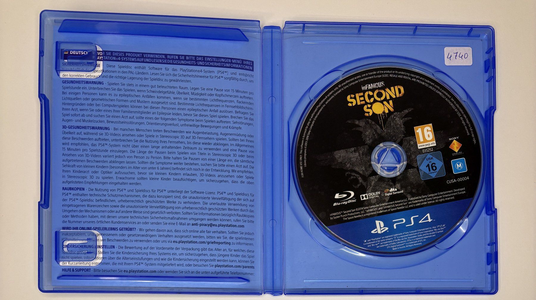 Spiele: PS4 - inFAMOUS Second Son – Gebraucht aus Allschwil von Bullach 1