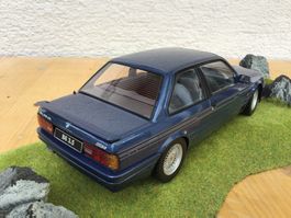 Modellauto BMW Alpina B6 3.5 dunkelblau guter Zustand 1:18
