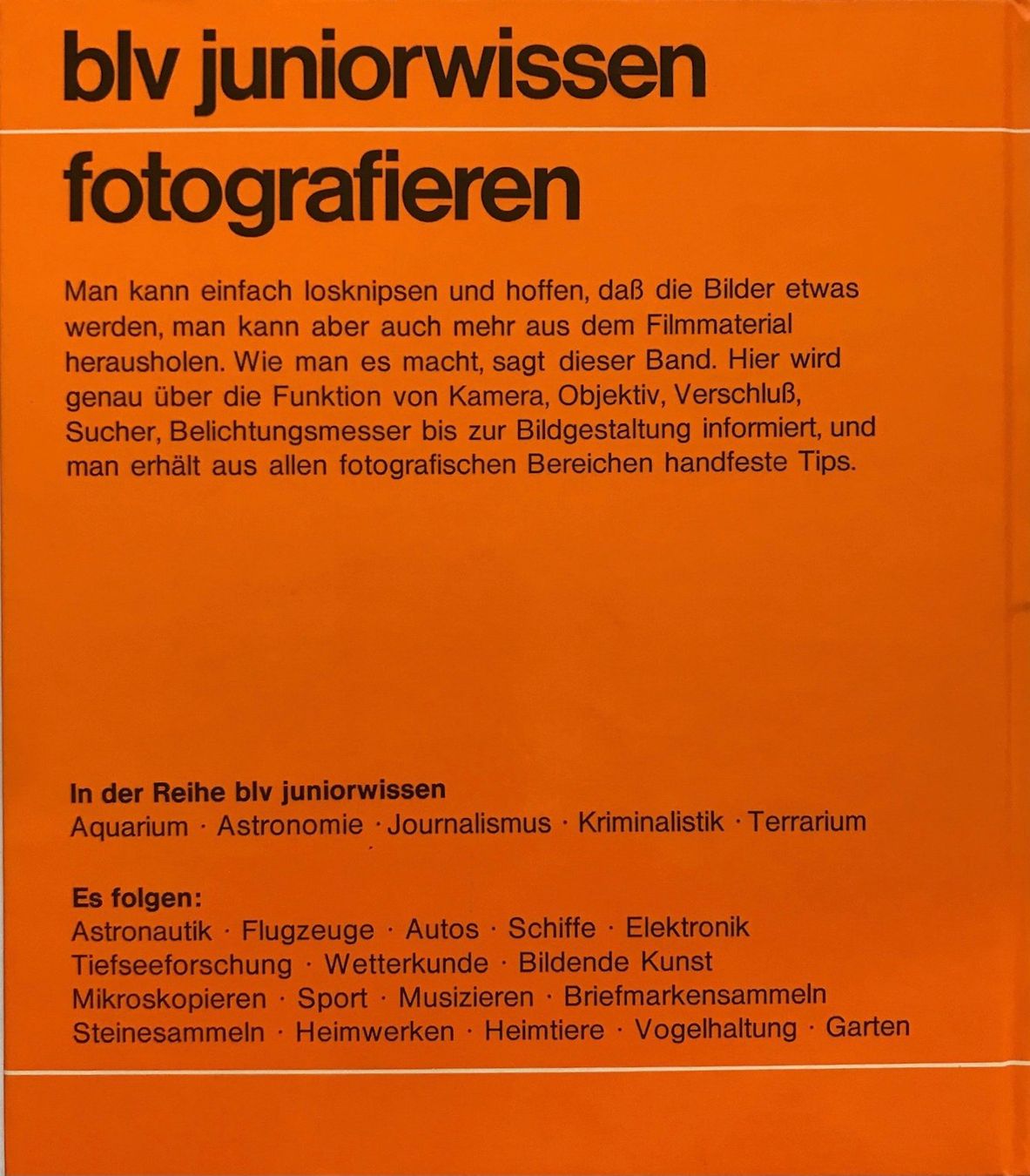 Libri: juniorwissen fotografieren – Nuovo (secondo la descrizione) da Sarnen venduto da Livres 1