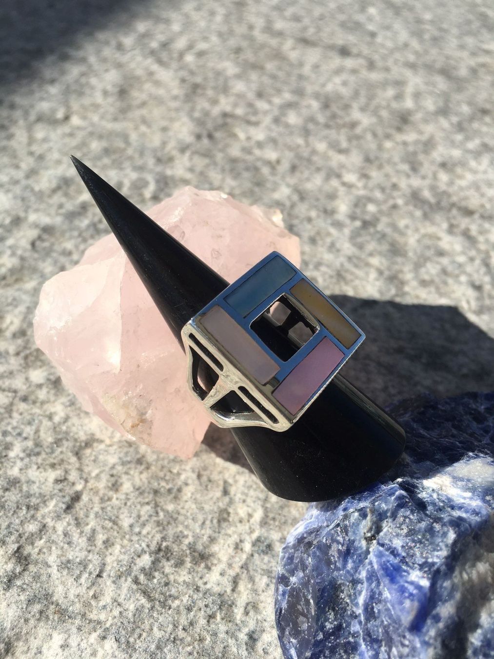 Anelli: Massiver 925 Sterling Silber Ring – Nuovo (secondo la descrizione) da Fislisbach venduto da Eye-Arts 1
