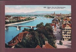 BASEL - Die 3 Rheinbrücken