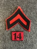 Chevron rot mit Achselschlaufe 14 - Schweizer Armee
