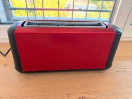 Moulinex Langschlitz-Toaster Rot/Schwarz